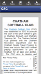 Mobile Screenshot of chathamsoftball.com